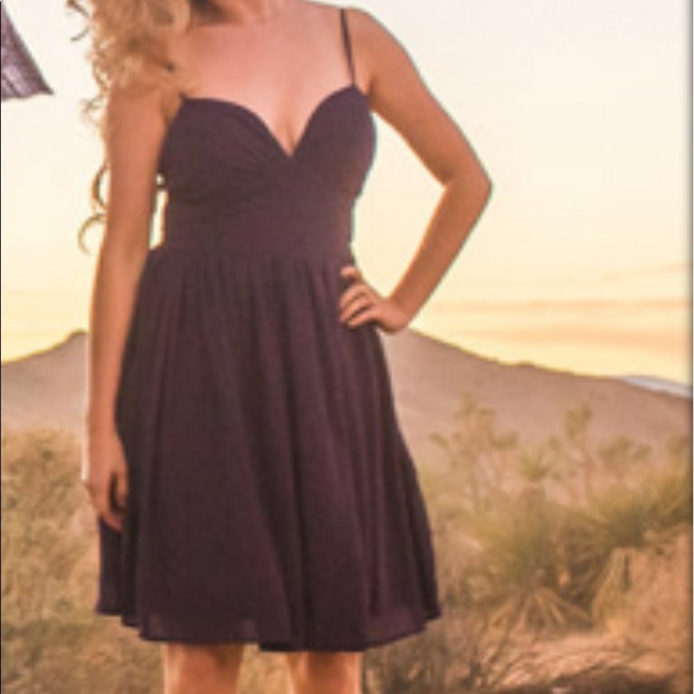 Purple Chiffon Dress
